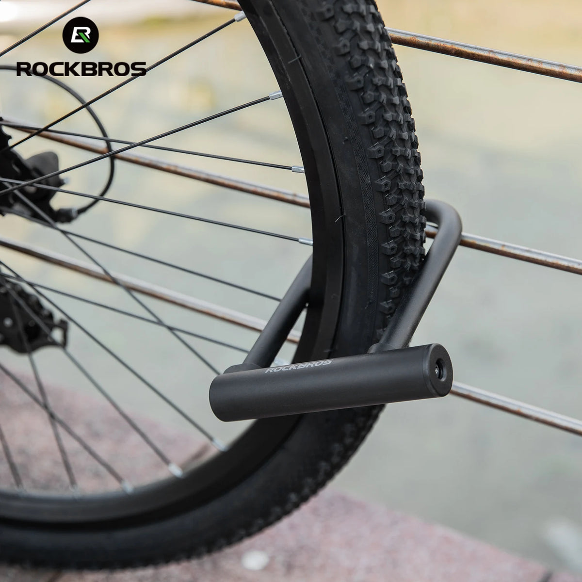 Rockbros Anti Theft U Lock With Silicone Waterproof Shell