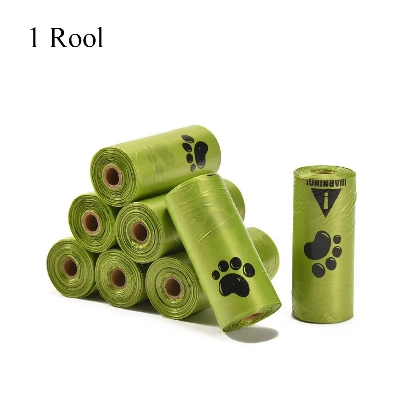 Premium Extra Thick Leak Proof Paw Print Dog Poop Bags