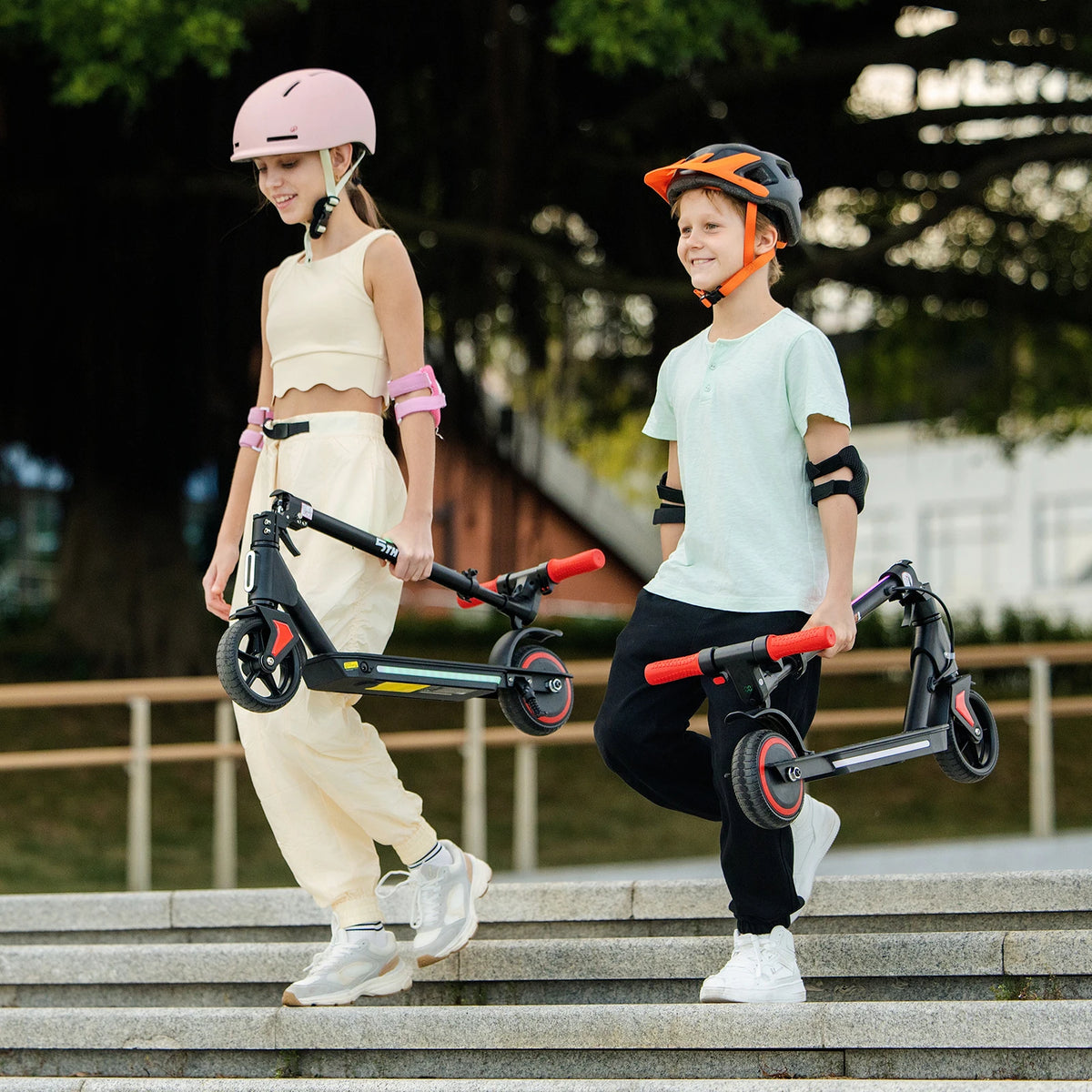 5TH WHEEL Kids Foldable Electric Scooter With 130W Motor