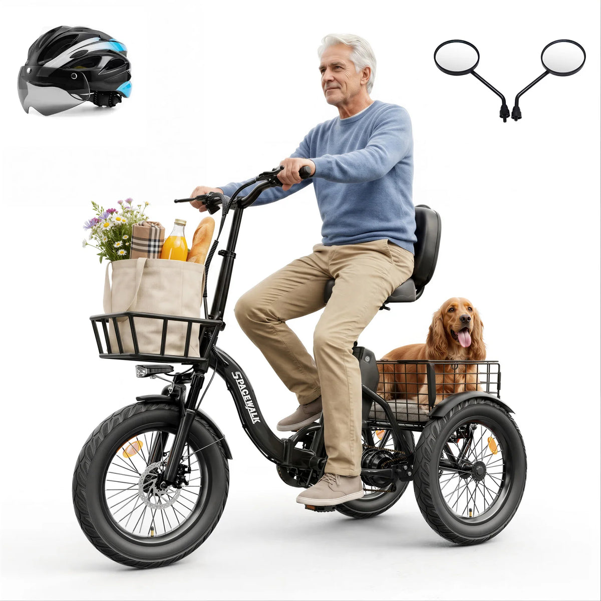 Spacewalk 1200W Electric Trike With 60 Mile Range