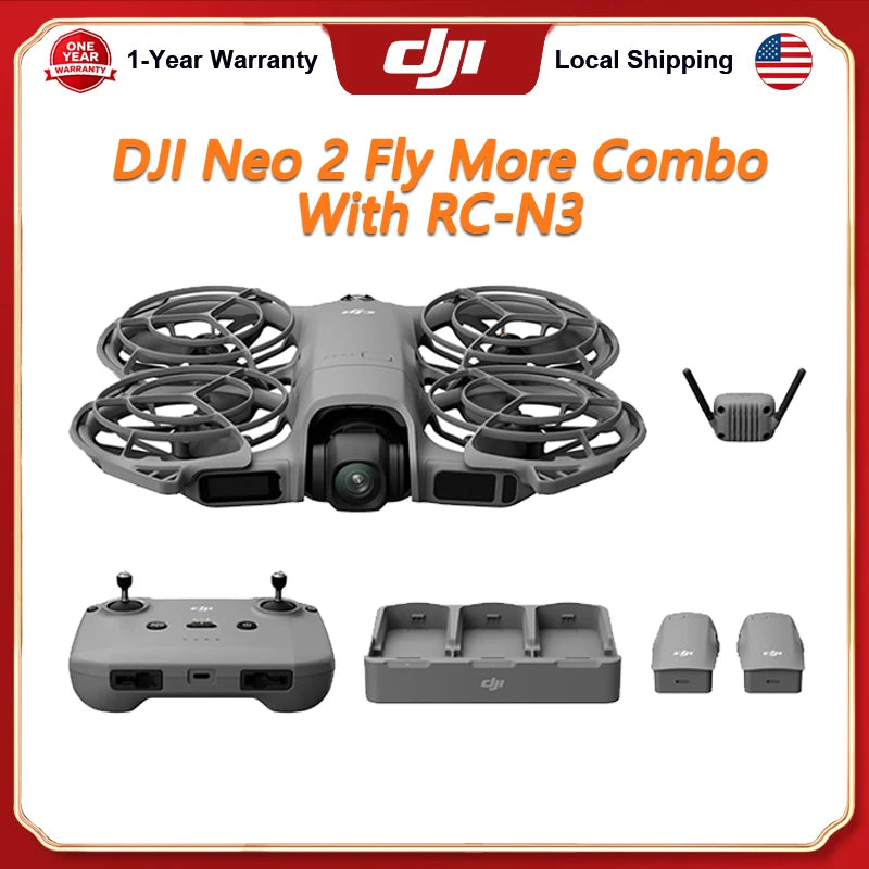 DJI Neo 2 Fly More Combo Drone With RC-N3 Controller