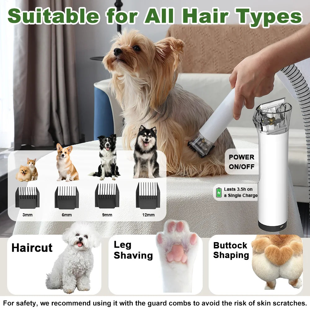 Professional Pet Grooming Vacuum And Air Blower System