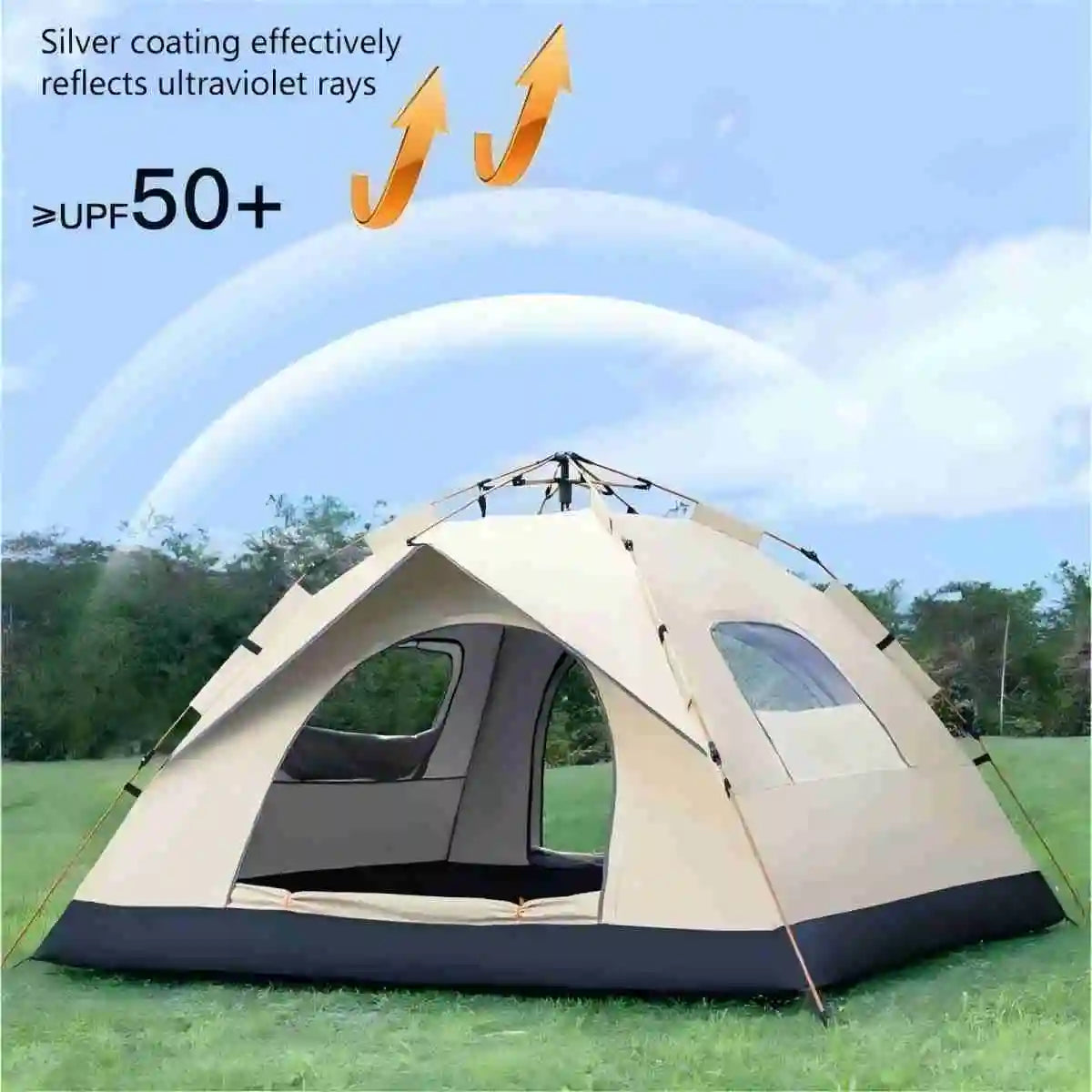 Pakicetus Automatic Camping Tent With Waterproof Outdoor Shelter