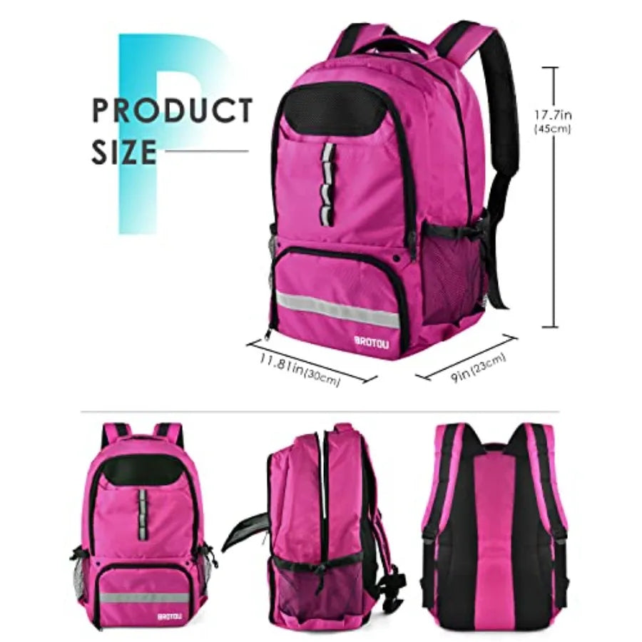 Nylon Soccer Sports Backpack With Ball Holders And Shoe Compartment