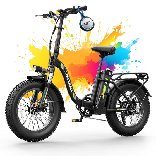 Eilleo Spacewalk Foldable Electric Bike With Removable Battery